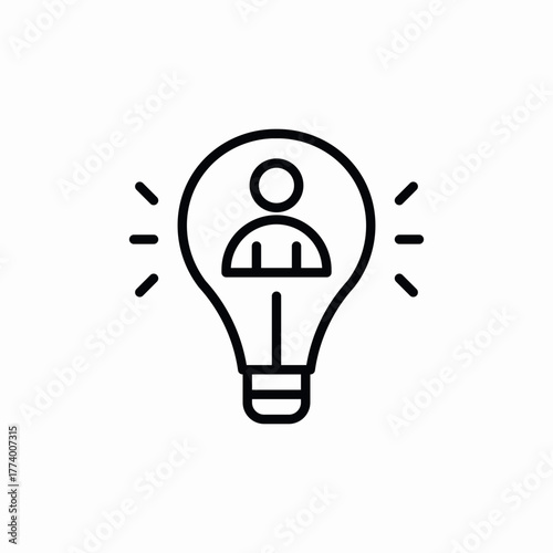 light bulb idea icon sign vector