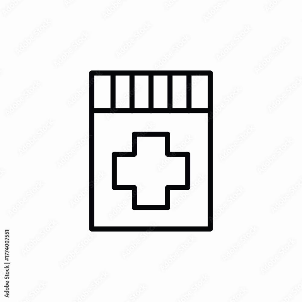 Obraz premium pills jar icon sign vector