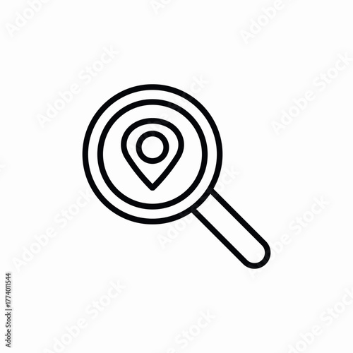 search location icon sign vector
