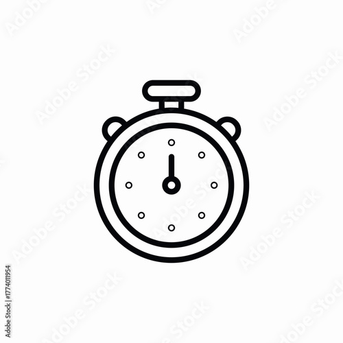 stopwathc timer icon sign vector