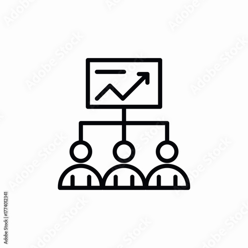 team growth icon sign vector
