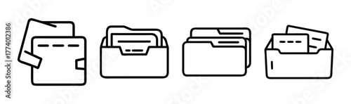 Vector graphic index cards for organization and notes