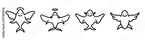 Angel shark vector illustration serene marine life icon scalable art