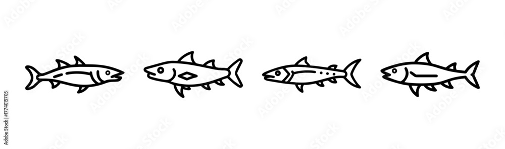 custom made wallpaper toronto digitalVector illustration of a barracuda fish a sleek predatory marine animal