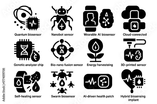 Icon hybrid patch sensor next biosensor vector energy biosensing implant gen health