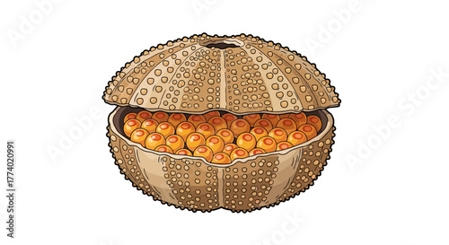 Vector25669 sea urchin shell