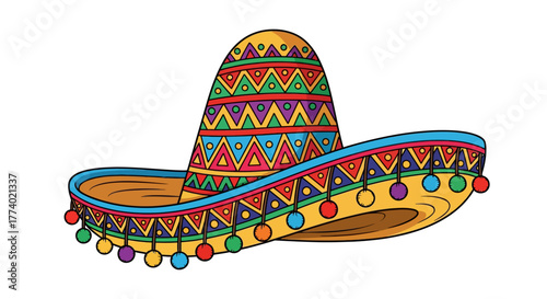 Vector25681 colorful traditional mexican