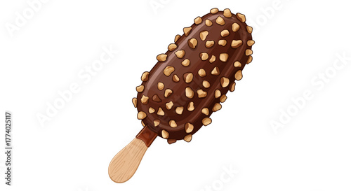 Vector25855 realistic chocolate ice