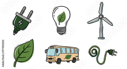 Vector25905 cartoon eco sustainability