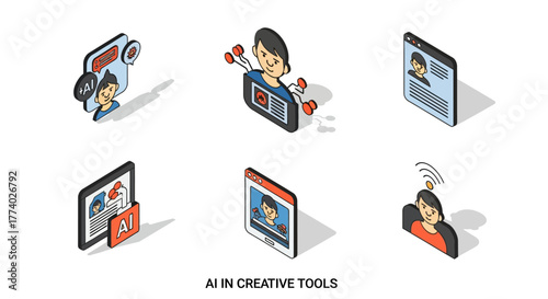 Vector25955 isometric ai creative