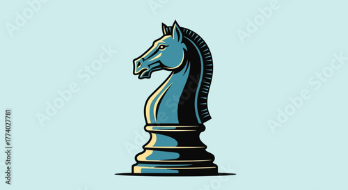 Vector26061 chess knight stylized