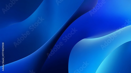 Abstract blue waves create a soothing and visually appealing background