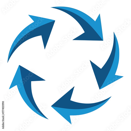 Arrows circle loop