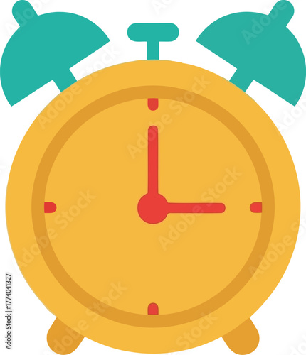 Retro alarm clock icon