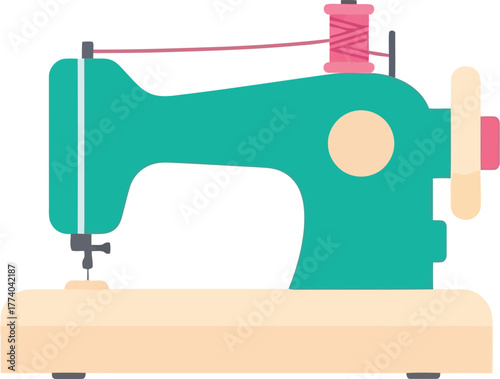 Retro sewing machine crafting tailoring handmade