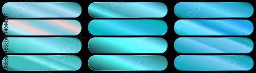 Technology horizontal background of blue metal, chrome, silver, steel, aluminum. light blue gradient. Metallic steel gradient template for wallpapers, web, prints, posters, interfaces.