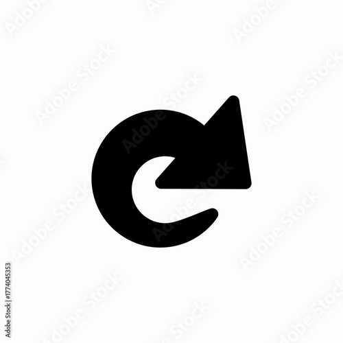 action redo icon sign vector
