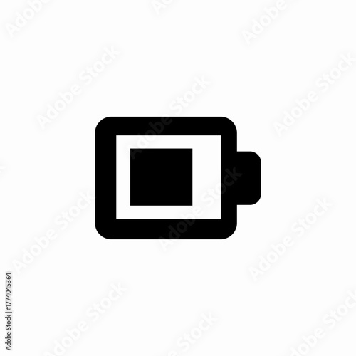 almost full battery icon sign vector