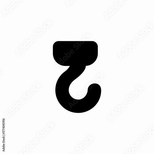 hook lift icon sign vector