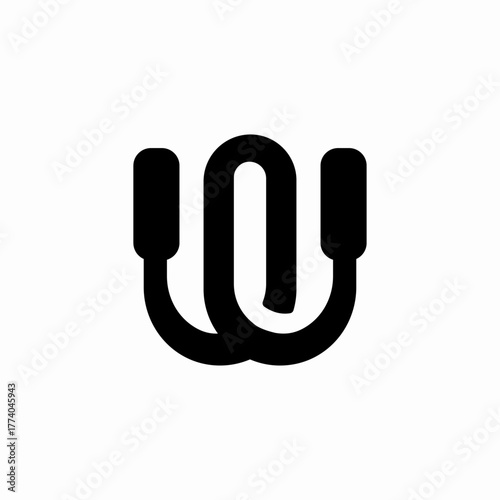 jump rope icon sign vector
