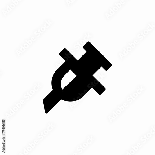 needle injection icon sign vector