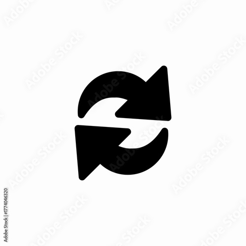 sync account icon sign vector