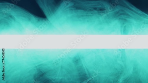 Colored neon light with smoke