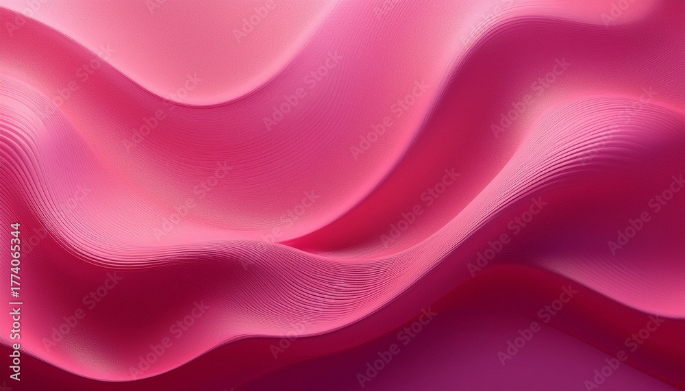 Obraz premium pink wavy liquid grainy gradient background
