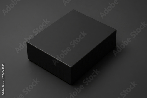 Plain Black Cardboard Electronics Device Box Packaging