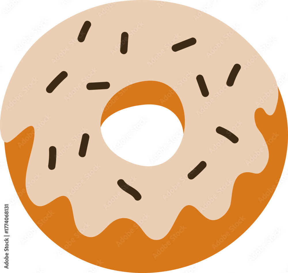 Fototapeta premium glazed donut