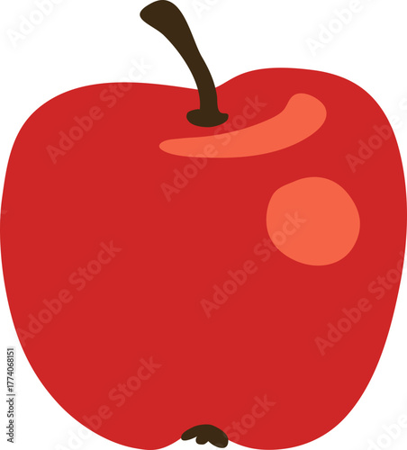 red apple simple