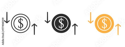 Visualize your finances getting better with these clean and modern money arrows, perfect for business presentations and finance blogs