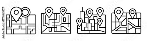 Find location map city navigation gps pin street route destination travel guide direction landmark