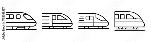 Trains subway railway transportation vehicle public transit rapid transit commuter train line art