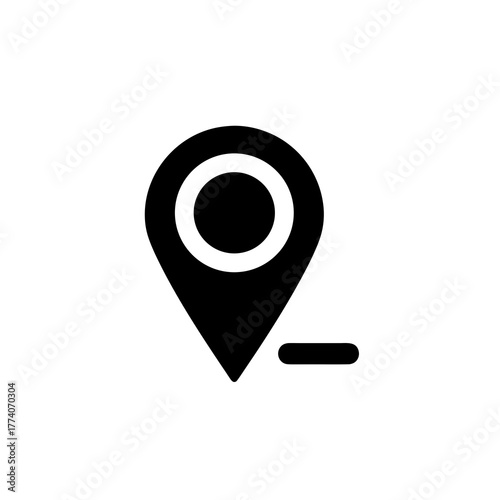 map pin removal icon for ui design