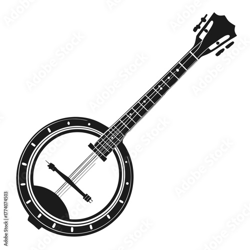 Creative details Banjo Vector Illustration