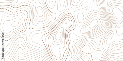 Topographic gold luxury map background. Geographic abstract pattern. Modern design with White background with topographic wavy pattern design.paper texture Imitation of a geographical map shades.
