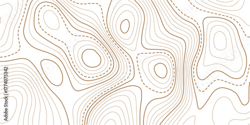 Topographic gold luxury map background. Geographic abstract pattern. Abstract mountain terrain map background with abstract shape line texture. Design illustration for wall art, fabric, packaging.