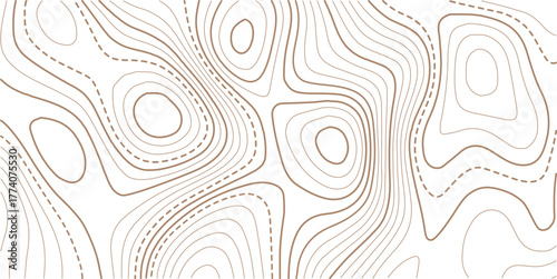 Seamless Light topographic topo contour map background, vector illustration.Modern design with White background with topographic wavy pattern design. 

