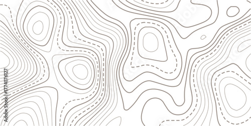 Abstract topo contour map on white background, Topographic map Topographic contour lines map seamless patter.artography terrain contour lines backdrop for website, presentations.