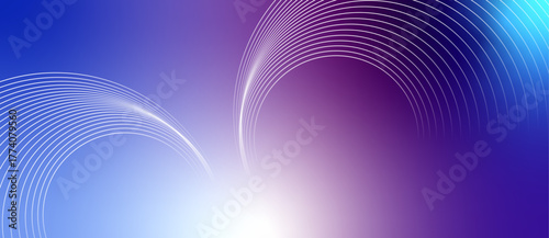 abstract swirling line pattern in modern art style, with blue, purple and cyan color gradient, create a sense of movement and energy background