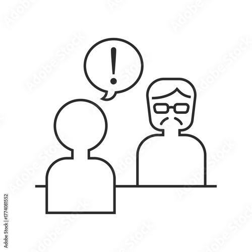 会議、ミーティング、Web会議のイラスト（面接、面談、上司、キャリアプラン、進路相談、評価面談、相談）