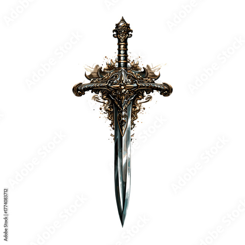 Fantasy Vampire Knife Vector Clipart, Icon Game Design