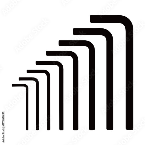 Hex Key Allen Wrench Tool Vector