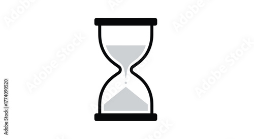 Time slipping away with sand hourglass, perfect symbol for deadlines and urgent projects needing immediate action, time management and fleeting moments