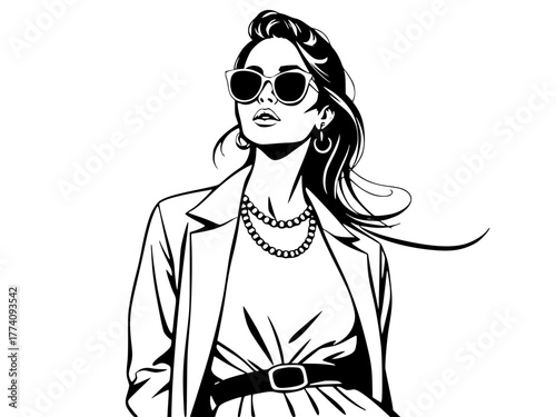 girl with sunglasses