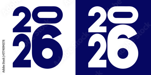 Bold 2026 graphic for future-focused campaigns, vibrant designs for event branding and promotional materials, featuring a modern typographic style on contrasting backgrounds