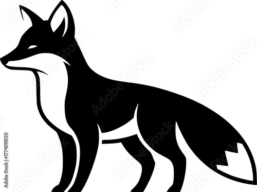 Fox | Minimalist and Simple Silhouette - Vector illustration

