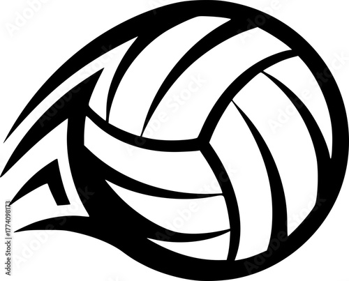 Volleyball - High Quality Vector Logo - Vector illustration ideal for T-shirt graphic
