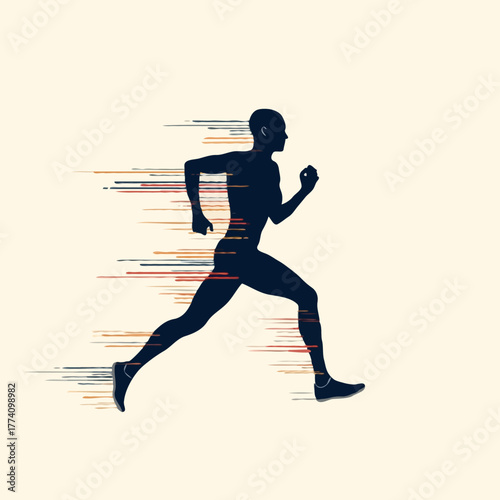 silhouette, running, man, speed, motion, abstract, lines, vector, design, athlete, sport, fitness, marathon, jogging, exercise, dynamic, energy, fast, movement, race, runner, active, healthy, health, 